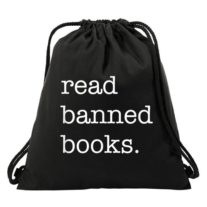 I Read Banned Books I'm With The Banned Books Lovers Drawstring Bag