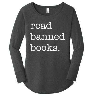 I Read Banned Books I'm With The Banned Books Lovers Women's Perfect Tri Tunic Long Sleeve Shirt