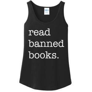 I Read Banned Books I'm With The Banned Books Lovers Ladies Essential Tank