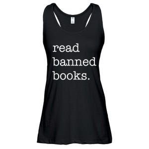 I Read Banned Books I'm With The Banned Books Lovers Ladies Essential Flowy Tank