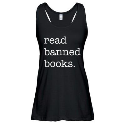 I Read Banned Books I'm With The Banned Books Lovers Ladies Essential Flowy Tank