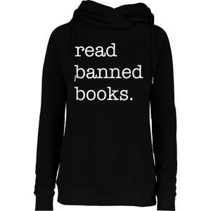 I Read Banned Books I'm With The Banned Books Lovers Womens Funnel Neck Pullover Hood