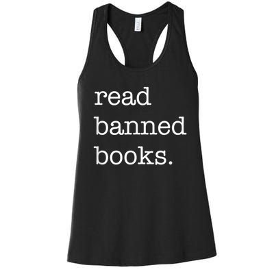 I Read Banned Books I'm With The Banned Books Lovers Women's Racerback Tank