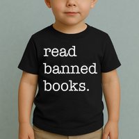 I Read Banned Books I'm With The Banned Books Lovers Toddler T-Shirt