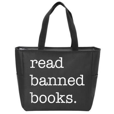 I Read Banned Books I'm With The Banned Books Lovers Zip Tote Bag