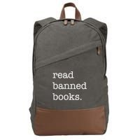 I Read Banned Books I'm With The Banned Books Lovers Cotton Canvas Backpack