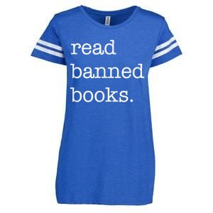 I Read Banned Books I'm With The Banned Books Lovers Enza Ladies Jersey Football T-Shirt