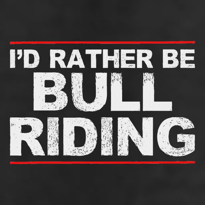ID Rather Be Bull Riding Rodeo Beanie