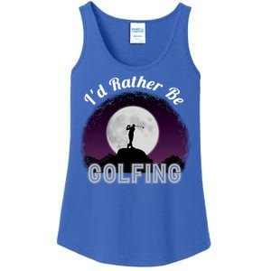 Id Rather Be Golfing Funny Xmas Funny Golf Gift For Golfers Gift Ladies Essential Tank