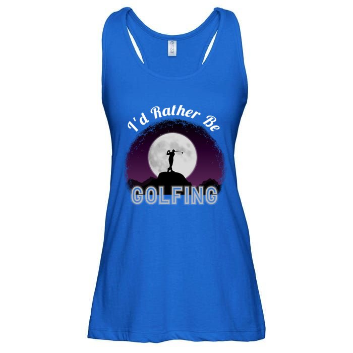 Id Rather Be Golfing Funny Xmas Funny Golf Gift For Golfers Gift Ladies Essential Flowy Tank