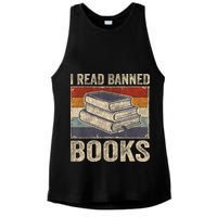 I Read Banned Books Week Librarian Freedom Reader Nerd Ladies PosiCharge Tri-Blend Wicking Tank