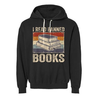 I Read Banned Books Week Librarian Freedom Reader Nerd Garment-Dyed Fleece Hoodie