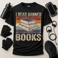 I Read Banned Books Week Librarian Freedom Reader Nerd Performance Shirt
