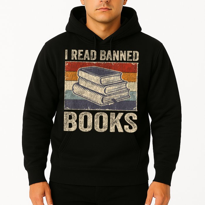 I Read Banned Books Week Librarian Freedom Reader Nerd Hoodie
