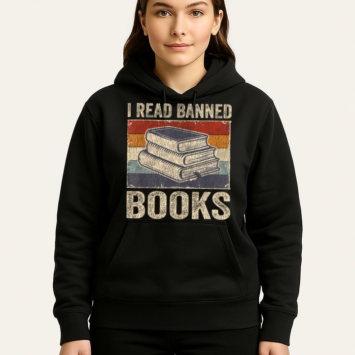 I Read Banned Books Week Librarian Freedom Reader Nerd Hoodie