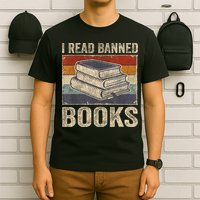 I Read Banned Books Week Librarian Freedom Reader Nerd T-Shirt