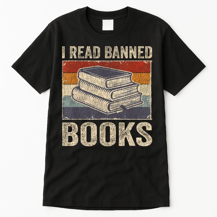 I Read Banned Books Week Librarian Freedom Reader Nerd Tall T-Shirt