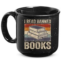 I Read Banned Books Week Librarian Freedom Reader Nerd 15oz Campfire Ceramic Mug