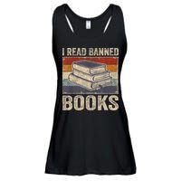 I Read Banned Books Week Librarian Freedom Reader Nerd Ladies Essential Flowy Tank