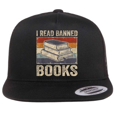 I Read Banned Books Week Librarian Freedom Reader Nerd Flatbill Hat
