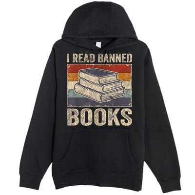 I Read Banned Books Week Librarian Freedom Reader Nerd Premium Pullover Hoodie