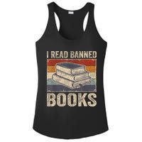 I Read Banned Books Week Librarian Freedom Reader Nerd Ladies PosiCharge Competitor Racerback Tank