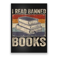 I Read Banned Books Week Librarian Freedom Reader Nerd Poster