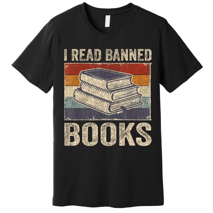 I Read Banned Books Week Librarian Freedom Reader Nerd Premium T-Shirt
