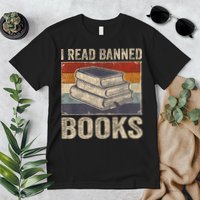 I Read Banned Books Week Librarian Freedom Reader Nerd Premium T-Shirt