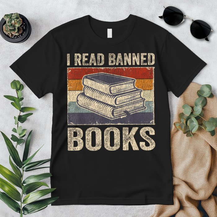 I Read Banned Books Week Librarian Freedom Reader Nerd Premium T-Shirt