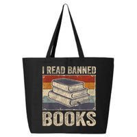I Read Banned Books Week Librarian Freedom Reader Nerd 25L Jumbo Tote