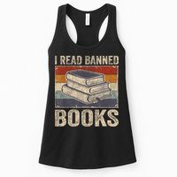 I Read Banned Books Week Librarian Freedom Reader Nerd Womens Tank Top