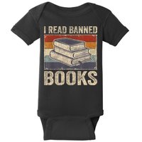 I Read Banned Books Week Librarian Freedom Reader Nerd Baby Bodysuit