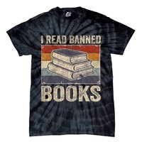 I Read Banned Books Week Librarian Freedom Reader Nerd Tie-Dye T-Shirt
