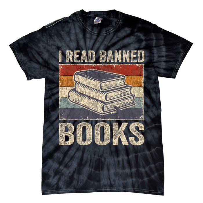 I Read Banned Books Week Librarian Freedom Reader Nerd Tie-Dye T-Shirt