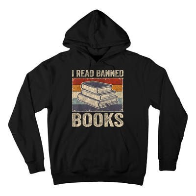 I Read Banned Books Week Librarian Freedom Reader Nerd Tall Hoodie