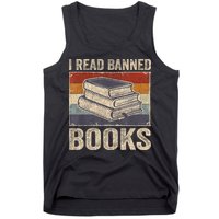 I Read Banned Books Week Librarian Freedom Reader Nerd Tank Top