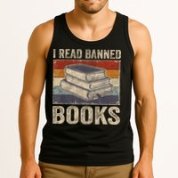 I Read Banned Books Week Librarian Freedom Reader Nerd Tank Top