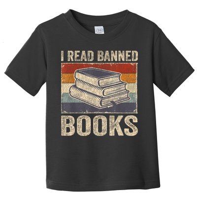 I Read Banned Books Week Librarian Freedom Reader Nerd Toddler T-Shirt