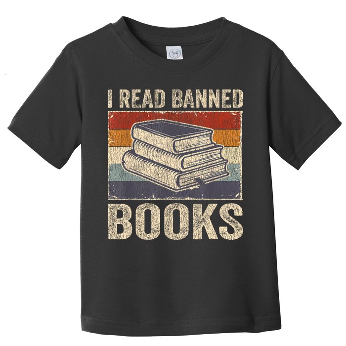 I Read Banned Books Week Librarian Freedom Reader Nerd Toddler T-Shirt