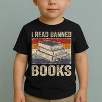 I Read Banned Books Week Librarian Freedom Reader Nerd Toddler T-Shirt