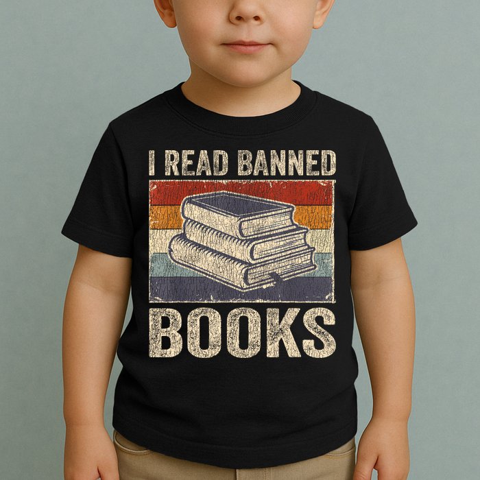 I Read Banned Books Week Librarian Freedom Reader Nerd Toddler T-Shirt