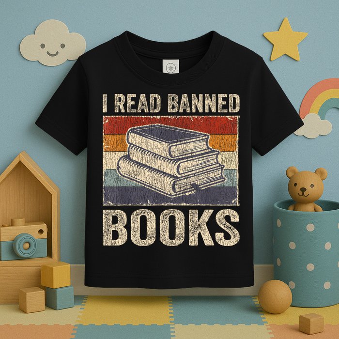I Read Banned Books Week Librarian Freedom Reader Nerd Toddler T-Shirt