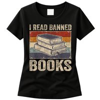 I Read Banned Books Week Librarian Freedom Reader Nerd Womens T-Shirt
