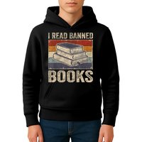 I Read Banned Books Week Librarian Freedom Reader Nerd Kids Hoodie