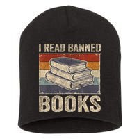 I Read Banned Books Week Librarian Freedom Reader Nerd Short Acrylic Beanie