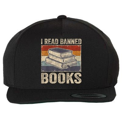 I Read Banned Books Week Librarian Freedom Reader Nerd Wool Snapback Cap