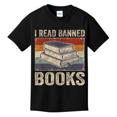 I Read Banned Books Week Librarian Freedom Reader Nerd Kids T-Shirt