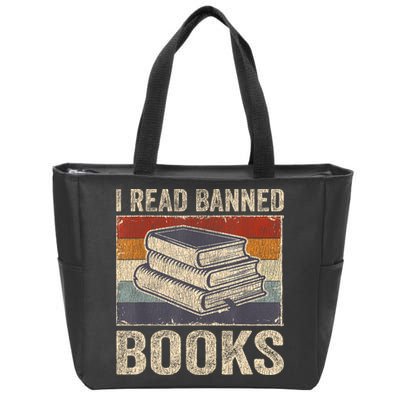 I Read Banned Books Week Librarian Freedom Reader Nerd Zip Tote Bag