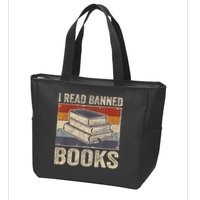 I Read Banned Books Week Librarian Freedom Reader Nerd Zip Tote Bag